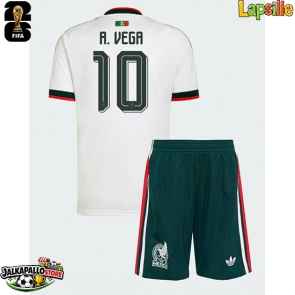Meksiko Alexis Vega #10 Vieraspaita Lapsille MM-kisat 2026 Lyhythihainen (+ shortsit)